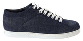 Jimmy Choo Chic Slip-On Blue Denim Suede Sneakers -   -  Jimmy Choo.
